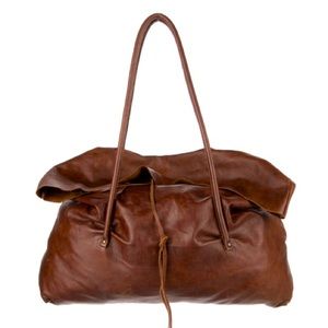 Miu Miu leather tote bag